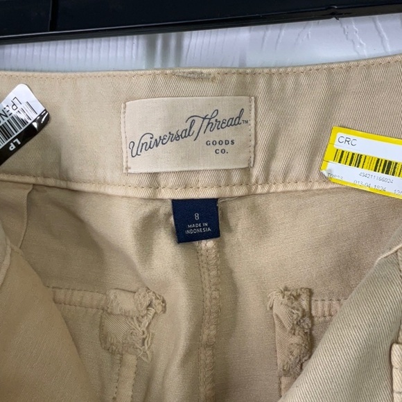 Women's High-Rise Barrel Leg Tan Pants Size 8 - Picture 11 of 11